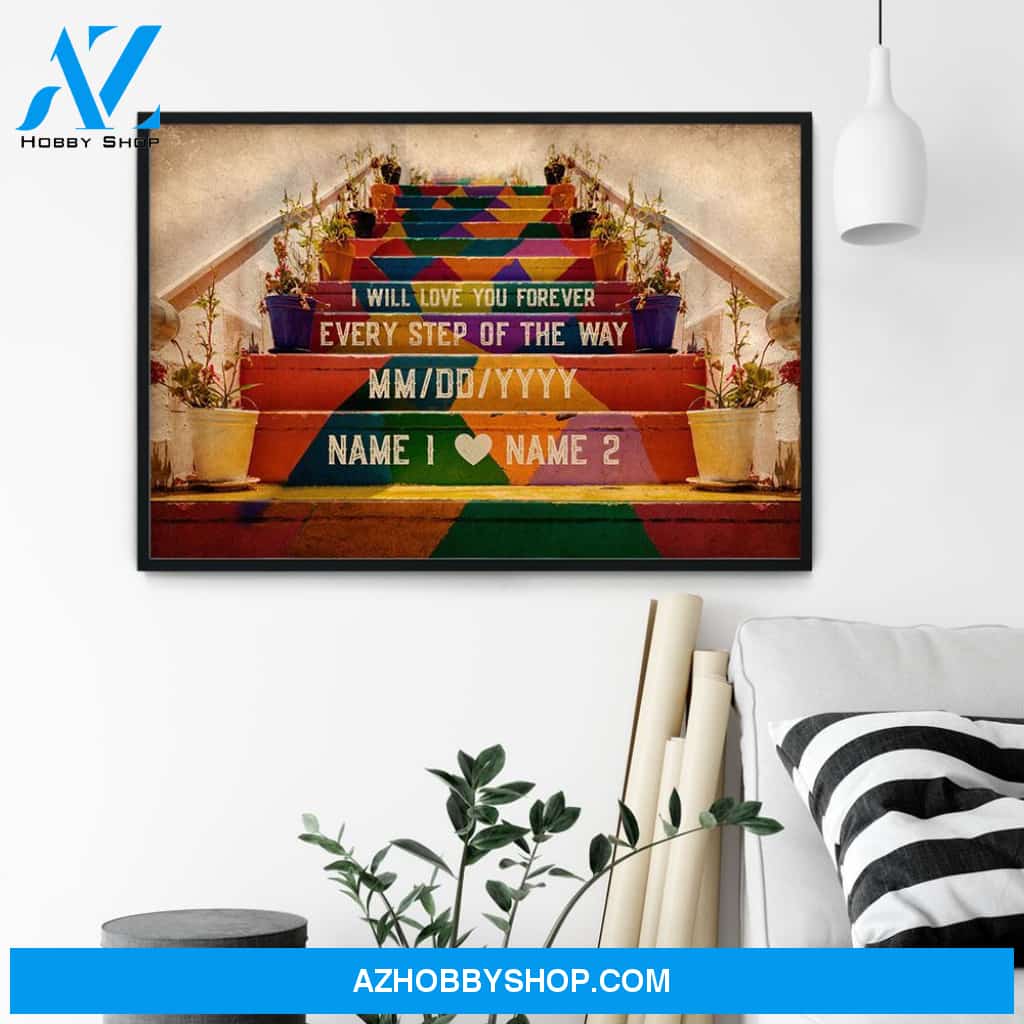 Personalized Couple Gift, I Will Love You Forever, Couple Gift, Gift For Him, Anniversary Gift