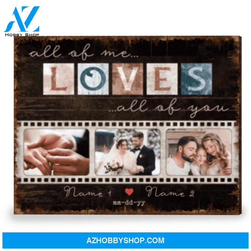 Personalized Couple Gift Unique Wedding Gift Idea Romance Wall Art