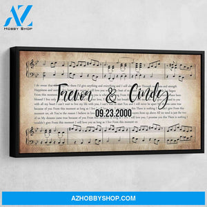 Personalized Couples Song Premium Canvas V2