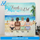 Personalized Curvy Girls Bikini Quilt Blanket / Fleece Blanket - Gift For Best Friends - Friends 'Till The End - AQ5WVZ