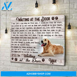 Personalized Custom Canvas Memorial Pet Photo Waiting at the door Hot Christmas Gifts 2021