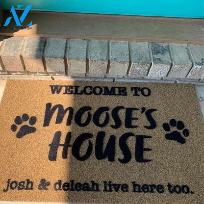 Personalized custom name welcome to dogs house doormat – Saleoff 121020