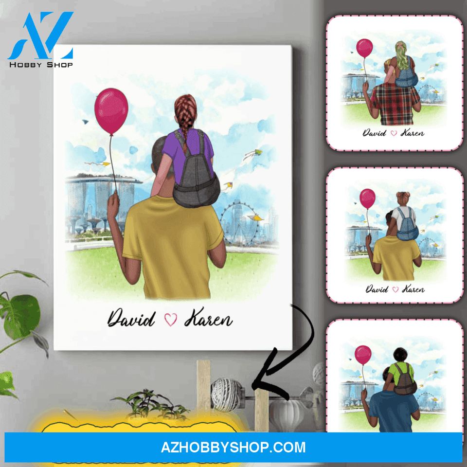 Personalized Dad Canvas - Birthday Gift Ideas For Dad - Thoughtful Father's Day Gifts