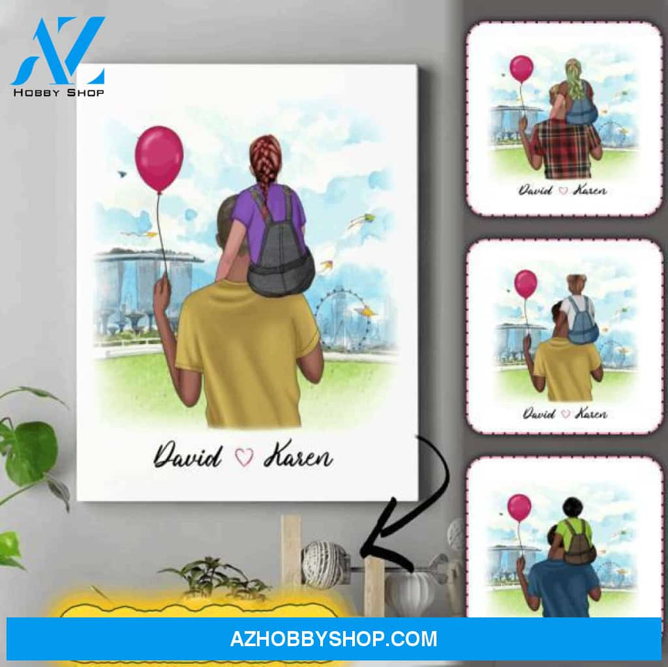 Personalized Dad Canvas - Birthday Gift Ideas For Dad - Thoughtful Father's Day Gifts