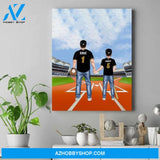 Personalized Dad Canvas - Birthday Gifts For Dad From Son - Cool Fathers Day Gifts