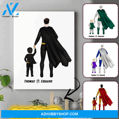 Personalized Dad Canvas - Father's Day Gift Ideas - Birthday Gift For Papa