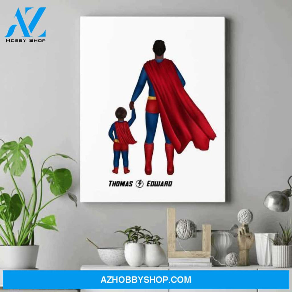 Personalized Dad Canvas - Father's Day Gift Ideas - Birthday Gift For Papa