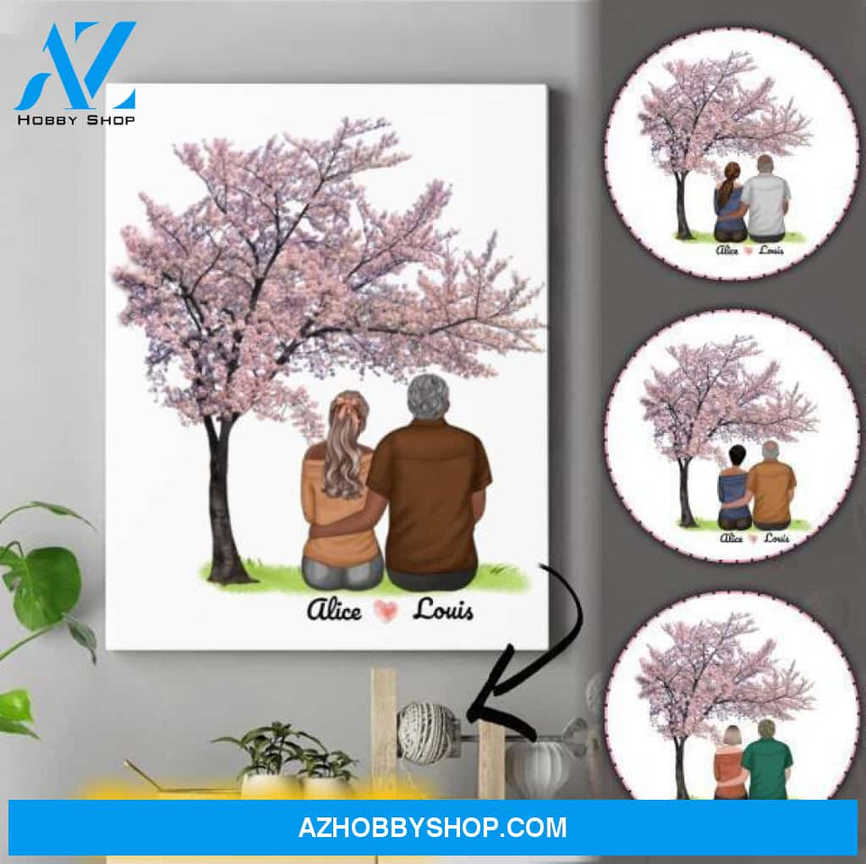 Personalized Dad Canvas - Happy Fathers Day Gifts - Up To 4 Daughters