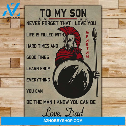 Personalized Dad To Son - Good Times - English - Warrior Posters