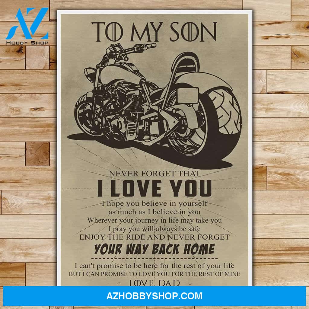 Personalized Dad To Son - Your Way Back Home - Posters 