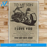 Personalized Dad To Son - Your Way Back Home - Posters 