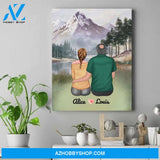 Personalized Daddy Canvas - Birthday Gifts For Dad From Daughter - Up To 5 Daughters