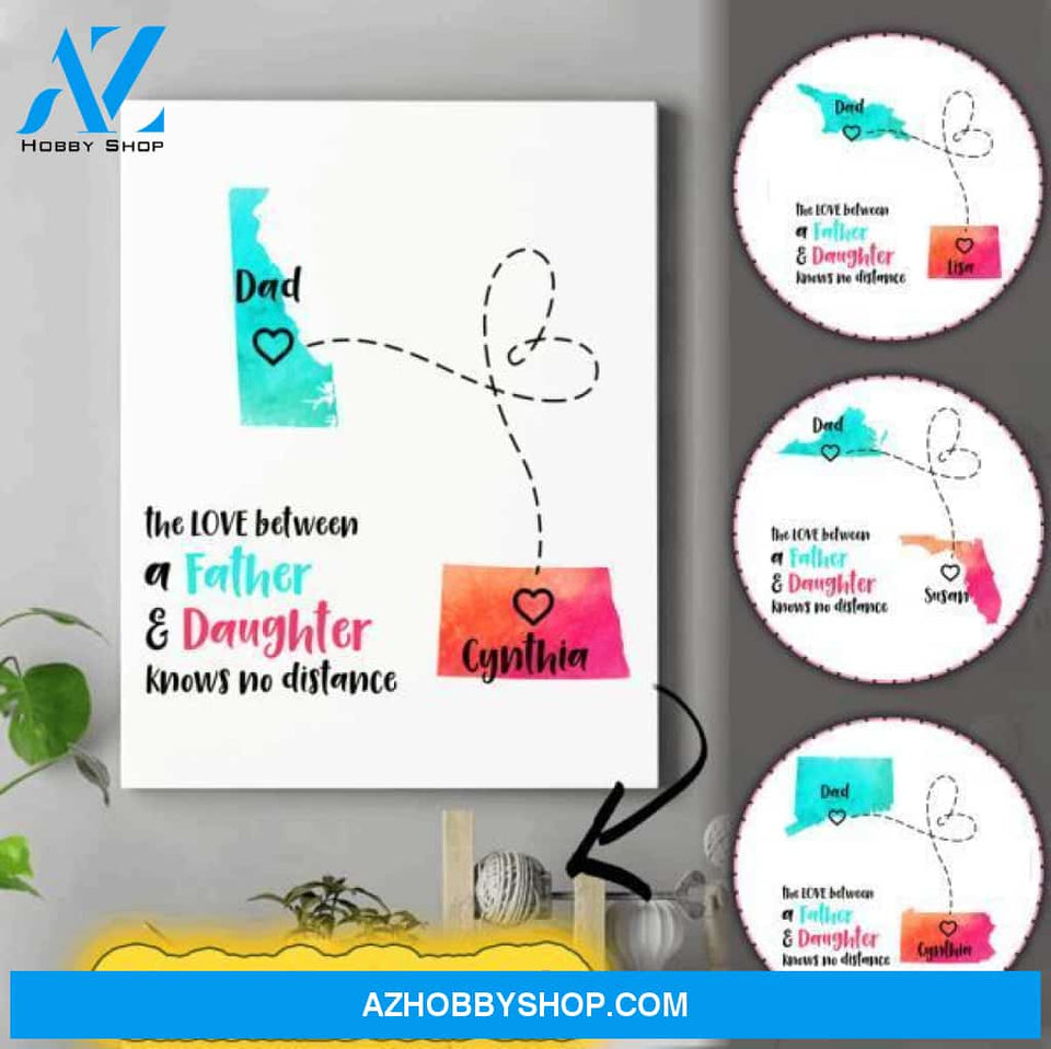 Personalized Daddy Canvas - Birthday Gifts For Father From Daughter - Good Gifts For Dad