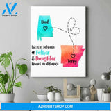 Personalized Daddy Canvas - Birthday Gifts For Father From Daughter - Good Gifts For Dad