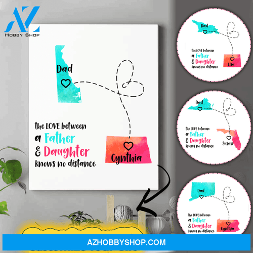 Personalized Daddy Canvas - Birthday Gifts For Father From Daughter - Good Gifts For Dad