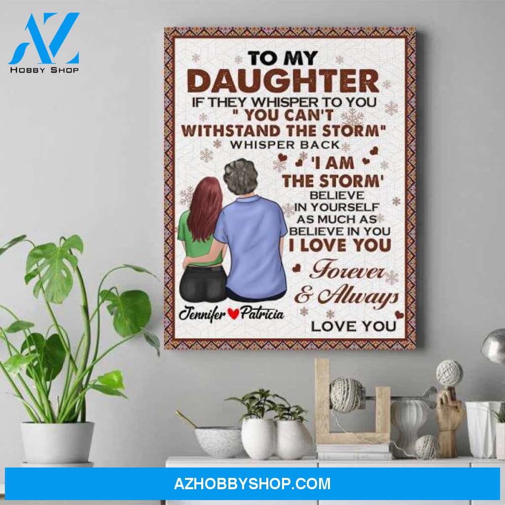 Personalized Daughter Canvas - 30Th Birthday Gifts For Daughter - To My Daughter Canvas