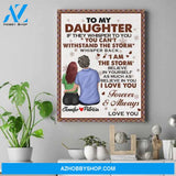 Personalized Daughter Canvas - 30Th Birthday Gifts For Daughter - To My Daughter Canvas