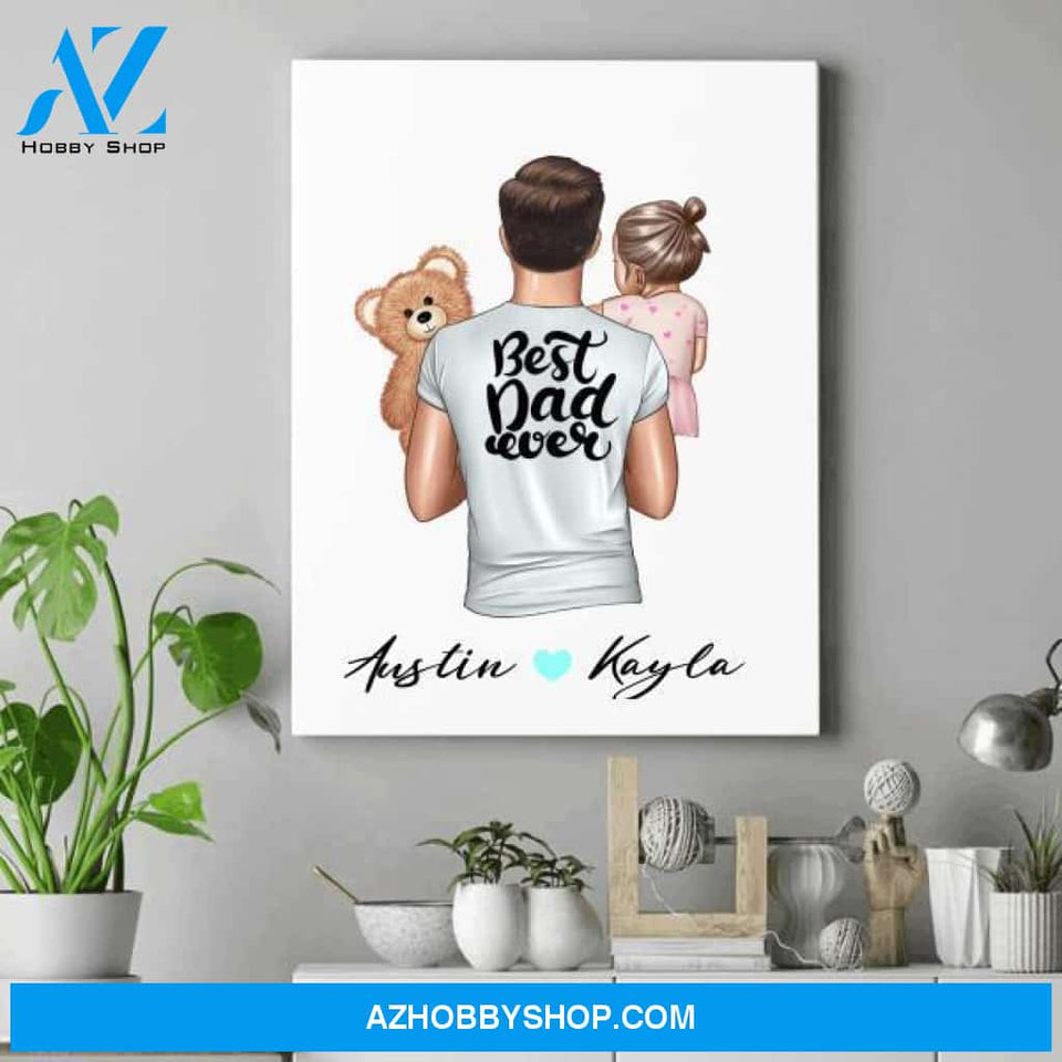Personalized Daughter Canvas - Birthday Gift For Daughter - Dad And Daughter Gifts
