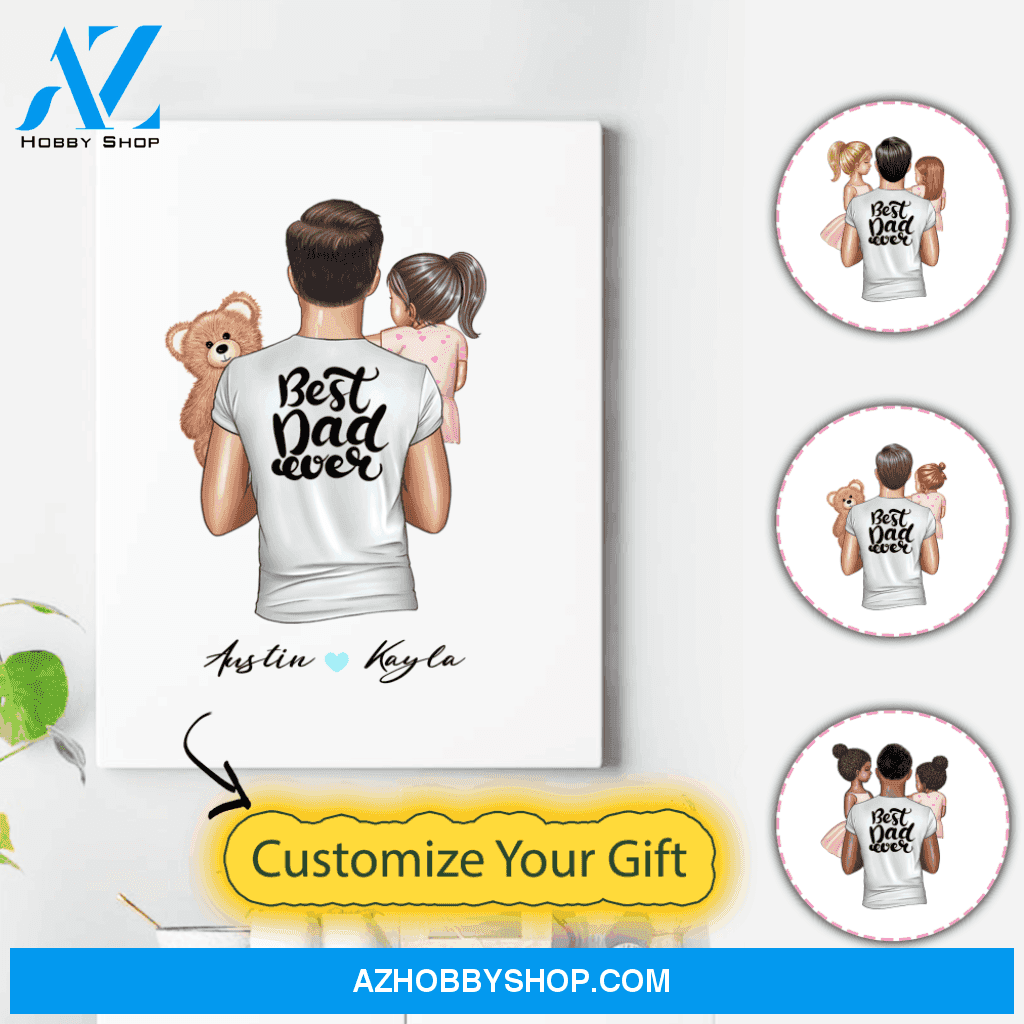 Personalized Daughter Canvas - Birthday Gift For Daughter - Dad And Daughter Gifts