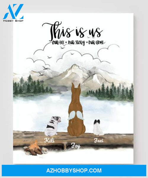 Personalized Dog Canvas, Gifts For Dog Lovers Canvas Wall Art, Wall Decor Visual Art Poster, Canvas Painting Pg2303