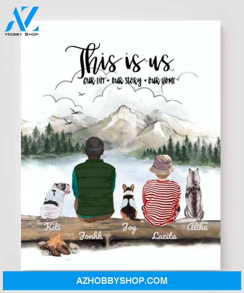 Personalized Dog Canvas, Gifts For Dog Lovers Canvas Wall Art, Wall Decor Visual Art Poster, Canvas Painting Pg2295