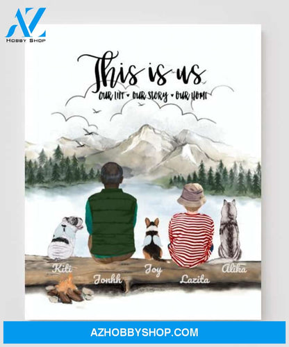 Personalized Dog Canvas, Gifts For Dog Lovers Canvas Wall Art, Wall Decor Visual Art Poster, Canvas Painting Pg2295