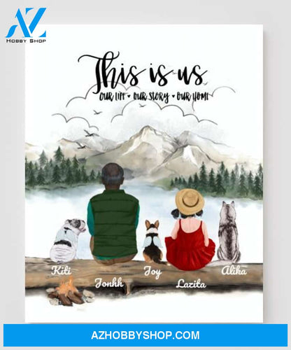 Personalized Dog Canvas, Gifts For Dog Lovers Canvas Wall Art, Wall Decor Visual Art Poster, Canvas Painting Pg2296