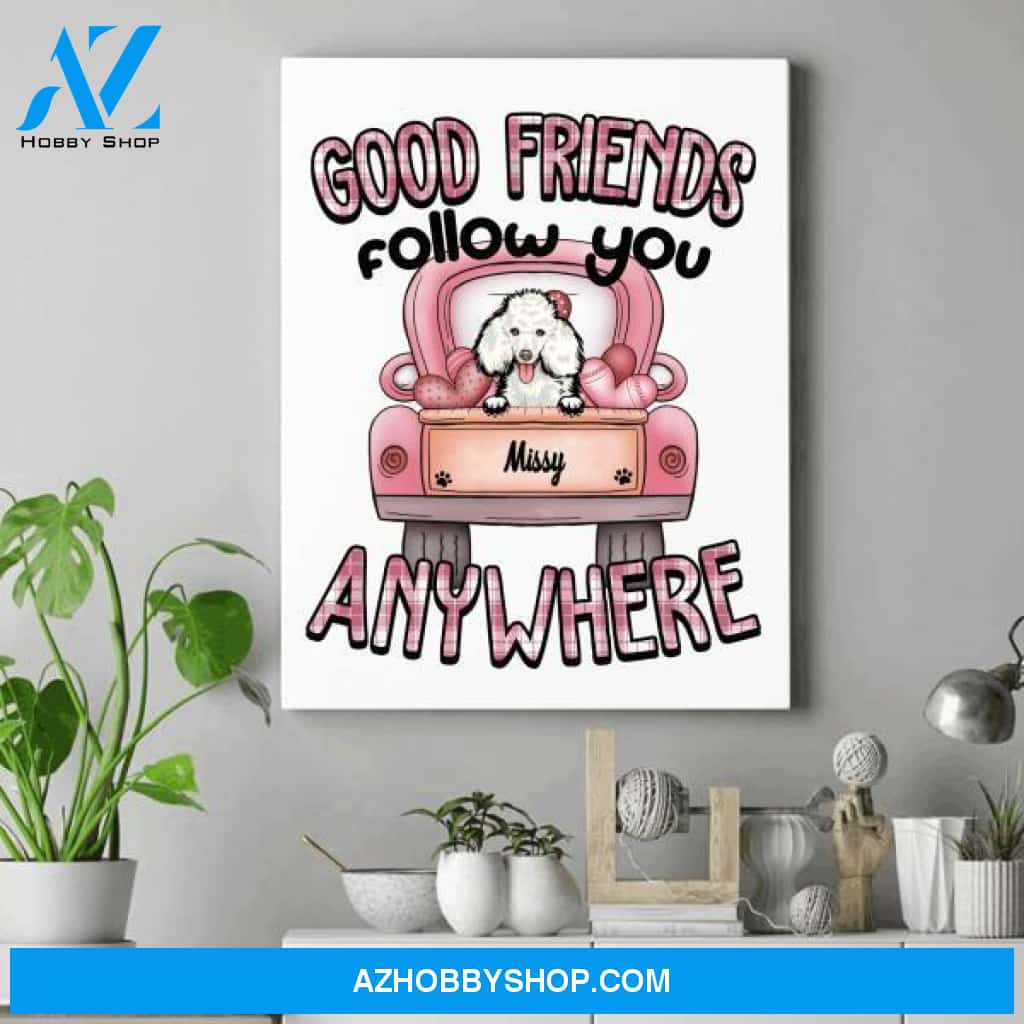 Personalized Dog Lover Canvas - Gifts For Dog Owners - Up To 3 Dogs