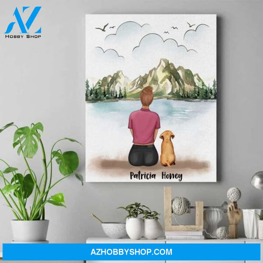 Personalized Dog Lover Canvas - Dog Mom Gift Ideas - Gift Ideas For Dog Lovers