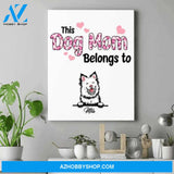 Personalized Dog Mom Canvas - Mother'S Day Gift Ideas For Dog Moms - Up To 6 Dogs