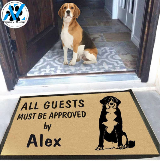 Personalized Dog Name Beagle Doormat
