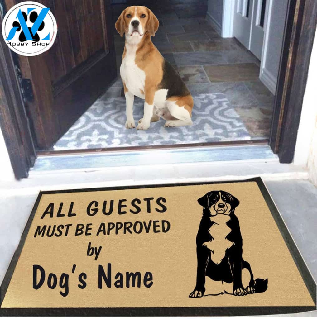 Personalized Dog Name Beagle Doormat