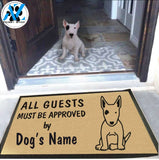 Personalized Dog Name Bull Terrier Doormat
