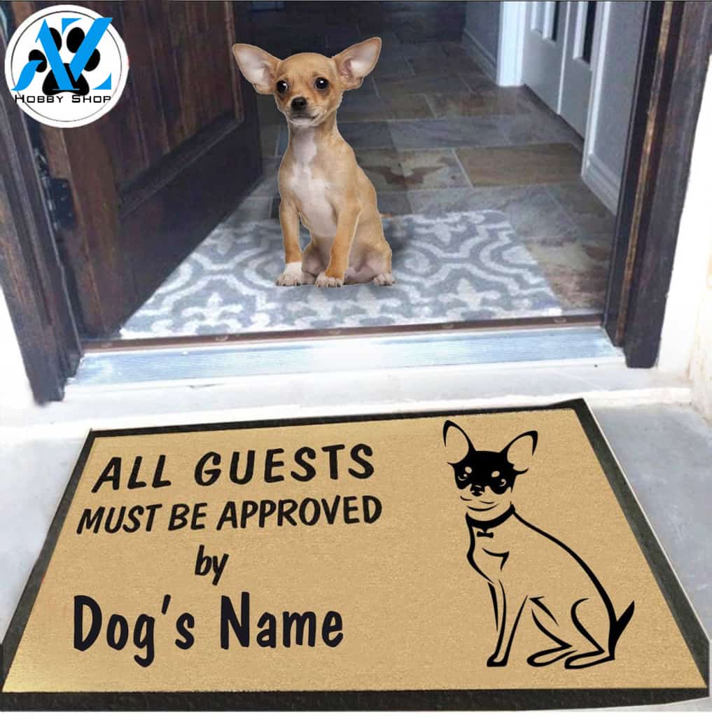 Personalized Dog Name Chihuahua Doormat