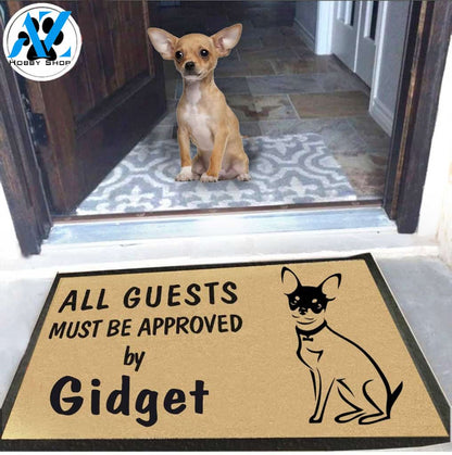 Personalized Dog Name Chihuahua Doormat