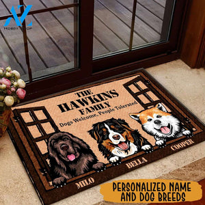 Personalized Dogs Doormat Full Printing QTD-DNQ001 | Welcome Mat | House Warming Gift