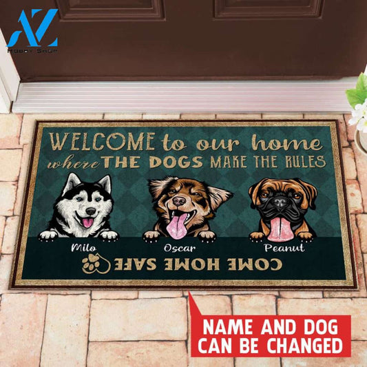 Personalized Dogs Doormat Full Printing HP-DDD01 | Welcome Mat | House Warming Gift