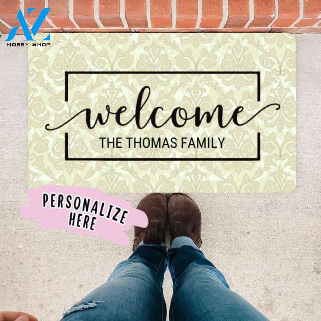 Personalized Door Mat, Custom Doormat, Personalized Welcome Mat, Last Name Doormat, Personalized Doormat, Housewarming Gift, Closing Gift