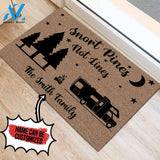 Personalized Doormat Camping Snort Pines Not Lines | WELCOME MAT | HOUSE WARMING GIFT