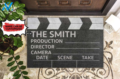 Personalized Doormat Clapper Board | WELCOME MAT | HOUSE WARMING GIFT