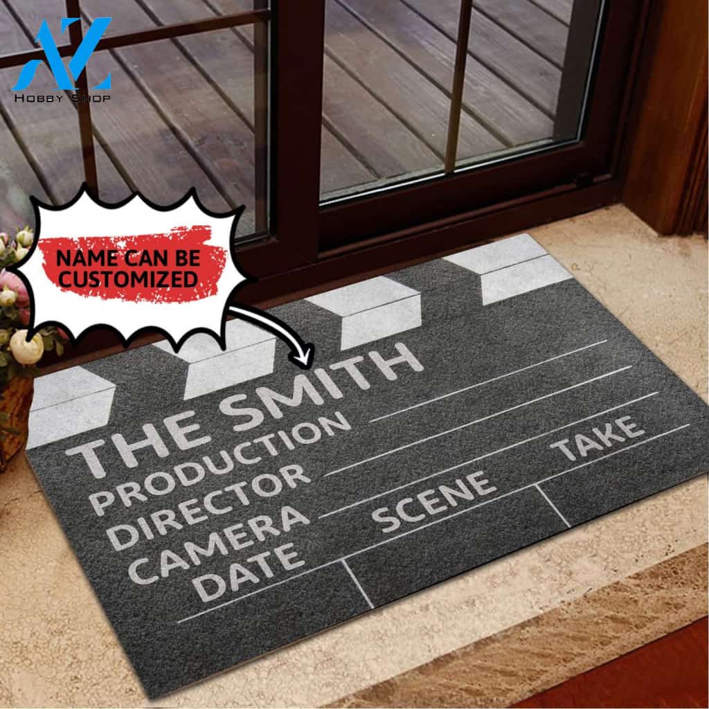 Personalized Doormat Clapper Board | WELCOME MAT | HOUSE WARMING GIFT