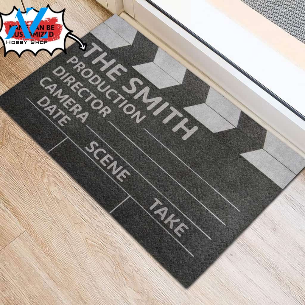 Personalized Doormat Clapper Board | WELCOME MAT | HOUSE WARMING GIFT