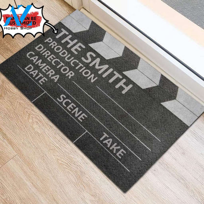 Personalized Doormat Clapper Board | WELCOME MAT | HOUSE WARMING GIFT
