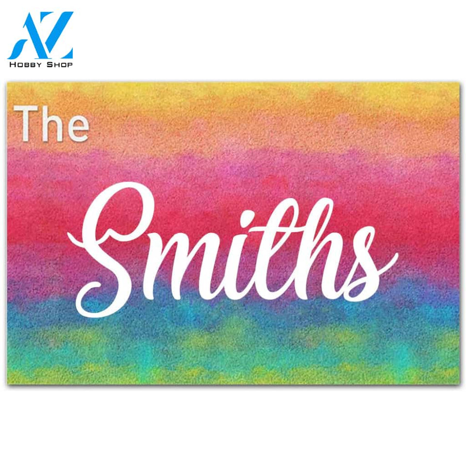 Personalized Doormat Custom Family Name Rug Indoor And Outdoor Doormat Warm House Gift Welcome Mat Gift For Friend Family