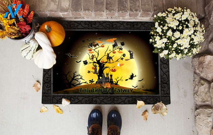 Personalized doormat,Dobermann with halloween DM9 Custom Doormat All Over Printed (6228)