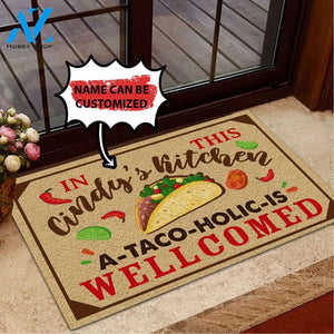 Personalized Doormat In This Kitchen | WELCOME MAT | HOUSE WARMING GIFT