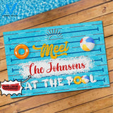 Personalized Doormat Meet Me At The Pool | WELCOME MAT | HOUSE WARMING GIFT