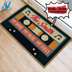 Personalized Doormat My Home Music Rules | WELCOME MAT | HOUSE WARMING GIFT