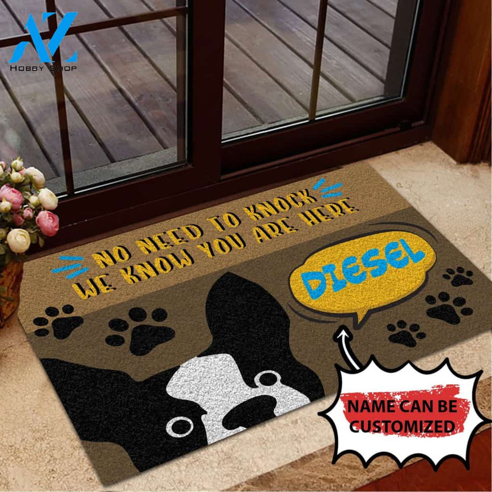 Personalized Doormat No Need To Knock | WELCOME MAT | HOUSE WARMING GIFT