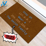 Personalized Doormat Programmer Stay At 127.0.0.1 | WELCOME MAT | HOUSE WARMING GIFT